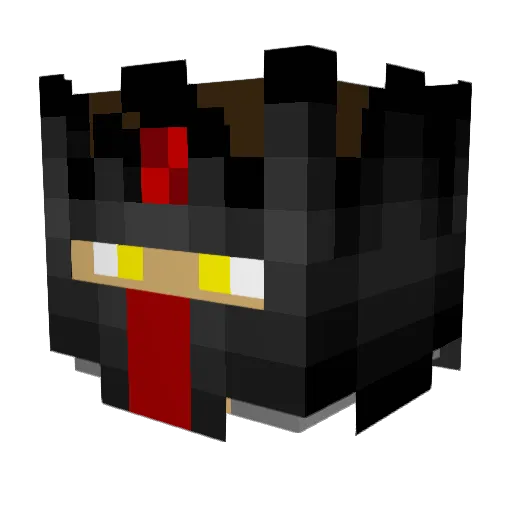 Zepp41 Minecraft avatar head, 3D render