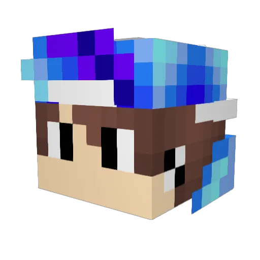 ZeppeR558 Minecraft avatar head, 3D render