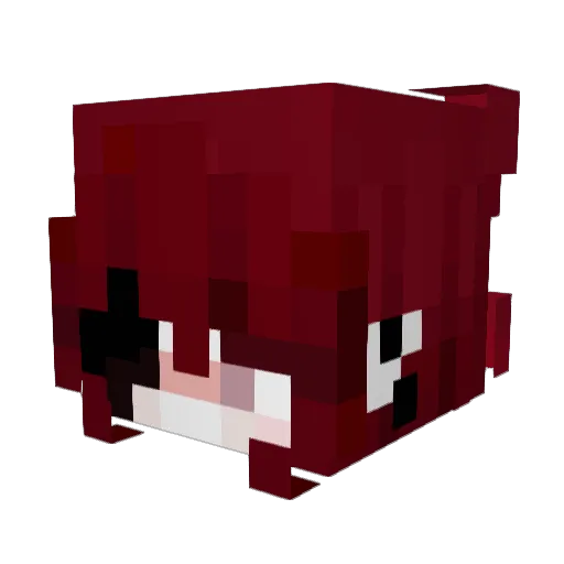 Zeppeliin_ Minecraft avatar head, 3D render