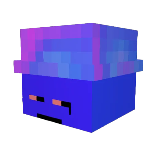 ZeppolaDDos Minecraft avatar head, 3D render