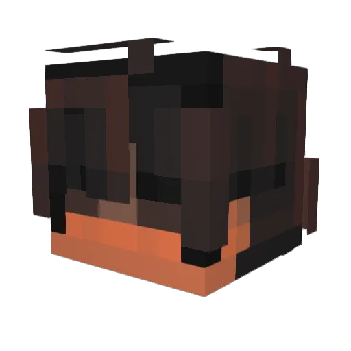 Zepsui Minecraft avatar head, 3D render