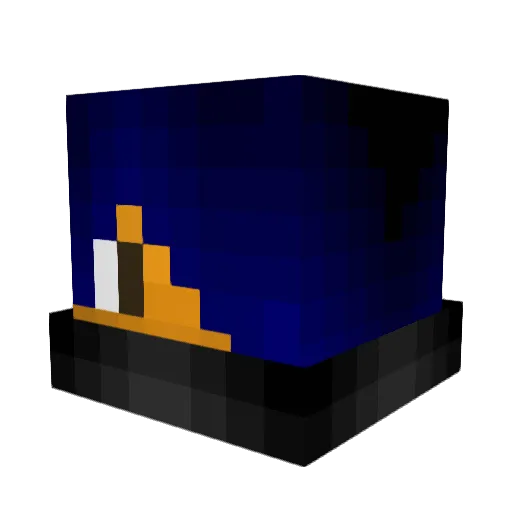 Zeptoboom Minecraft avatar head, 3D render