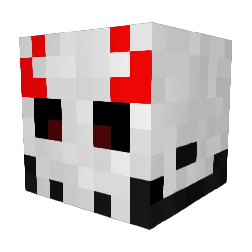 Zer03161 Minecraft avatar head, 3D render