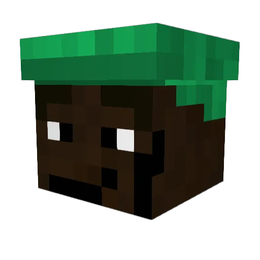 Zer0B_1003 Minecraft avatar head, 3D render