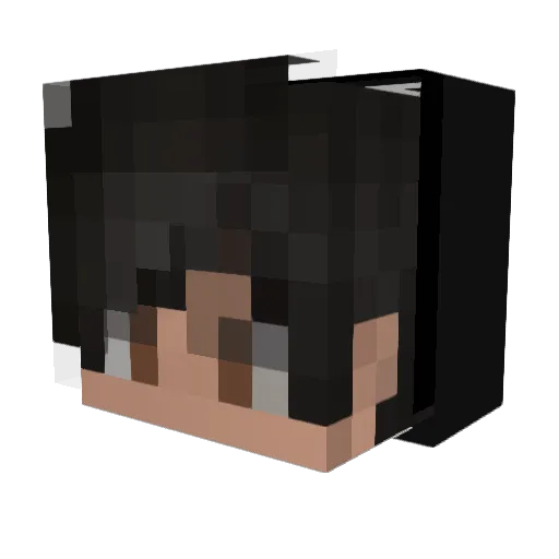 Zer0Boy Minecraft avatar head, 3D render