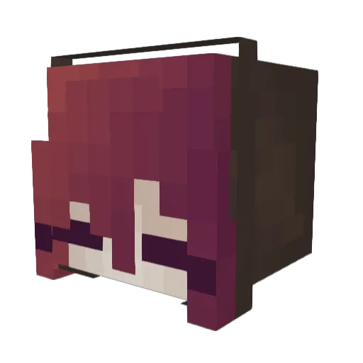 Zer0Cares Minecraft avatar head, 3D render