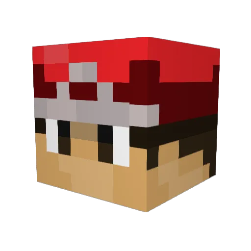 Zer0MR Minecraft avatar head, 3D render