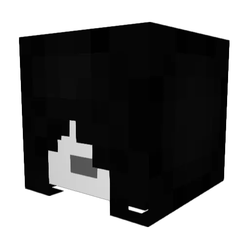 Zer0Senpie Minecraft avatar head, 3D render