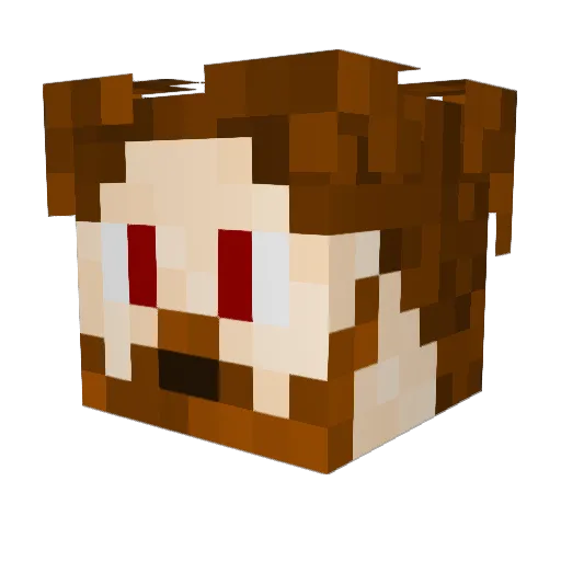 Zer0_Blade Minecraft avatar head, 3D render