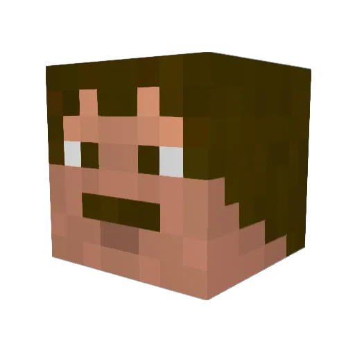 ZerNaTriX Minecraft avatar head, 3D render