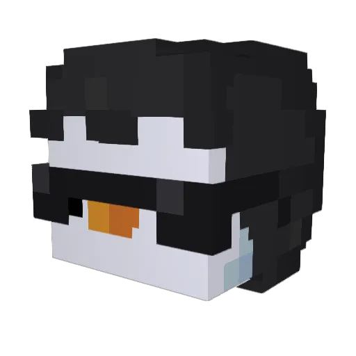 ZerNullX Minecraft avatar head, 3D render