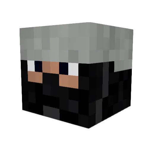 Zerac545 Minecraft avatar head, 3D render