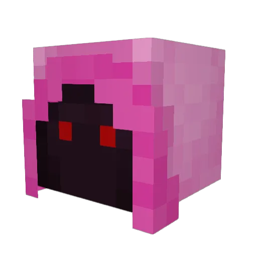 Zeralis Minecraft avatar head, 3D render