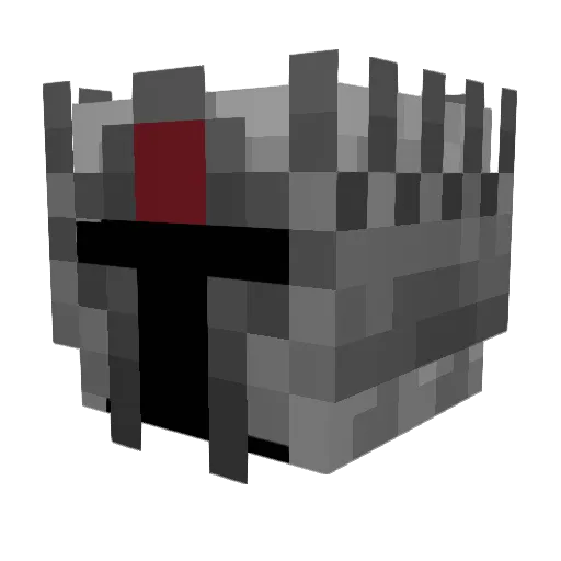 Zerathas Minecraft avatar head, 3D render
