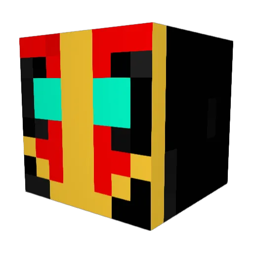 Zerathule Minecraft avatar head, 3D render