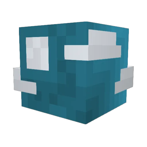 Zerblex Minecraft avatar head, 3D render