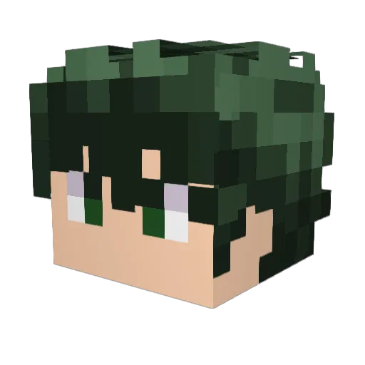 Zerda206 Minecraft avatar head, 3D render