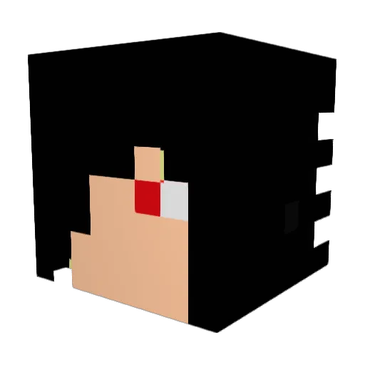 Zeref0804 Minecraft avatar head, 3D render