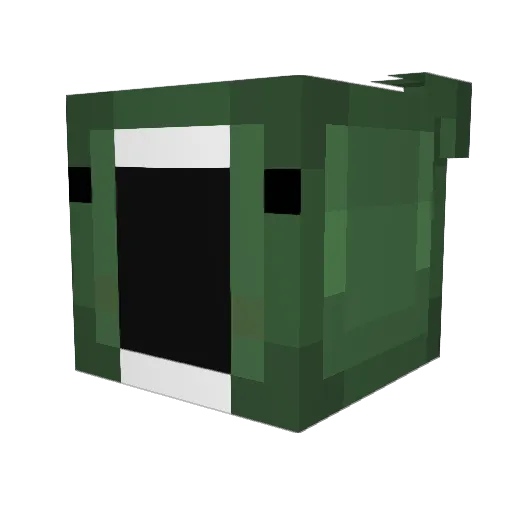 Zereldo Minecraft avatar head, 3D render