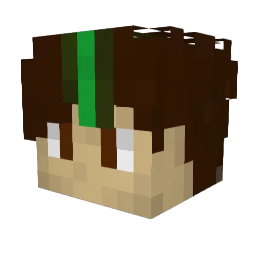 Zeremony213 Minecraft avatar head, 3D render