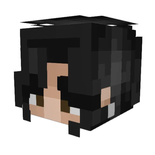 Zeresta Minecraft avatar head, 3D render