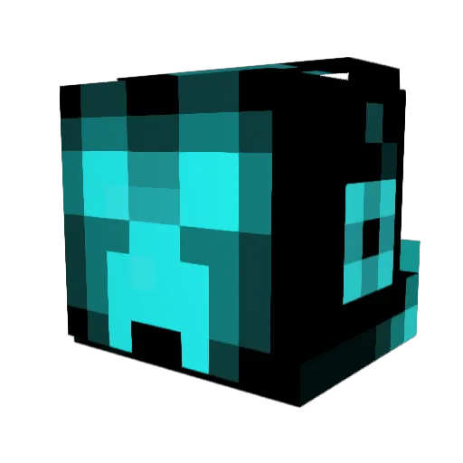Zerfy Minecraft avatar head, 3D render