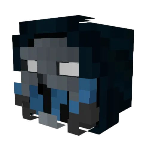 Zerg054 Minecraft avatar head, 3D render