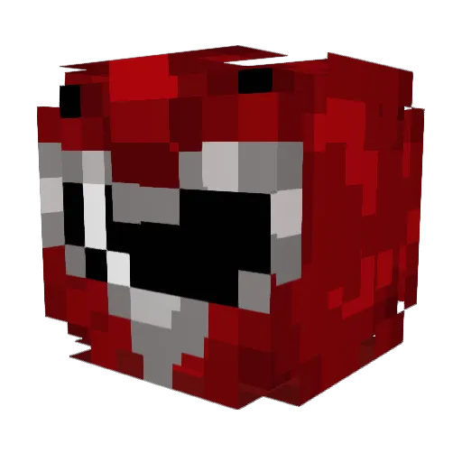Zergioo Minecraft avatar head, 3D render