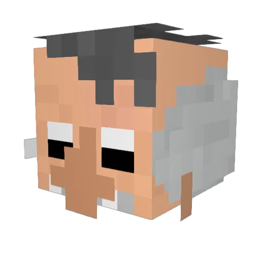 Zergon1219 Minecraft avatar head, 3D render