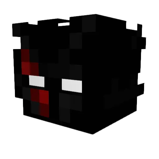 Zergritter_2 Minecraft avatar head, 3D render