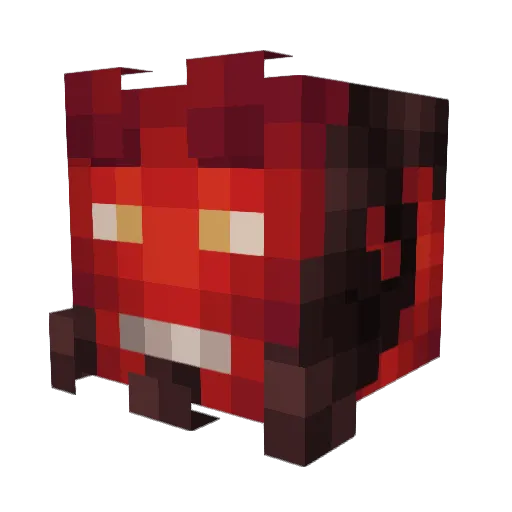 Zerhogie Minecraft avatar head, 3D render
