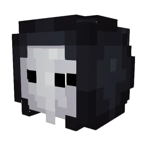 Zeri0t Minecraft avatar head, 3D render