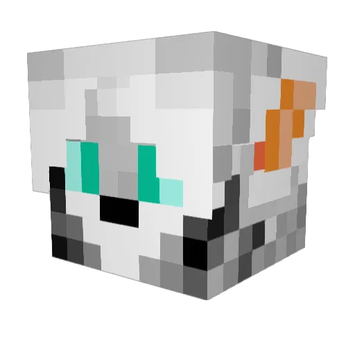 ZeriZenovka Minecraft avatar head, 3D render