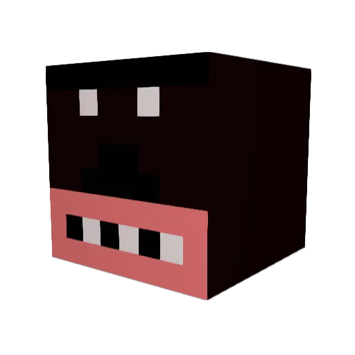 ZericoG Minecraft avatar head, 3D render