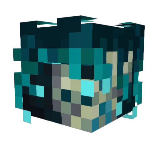 Zerkai404 Minecraft avatar head, 3D render