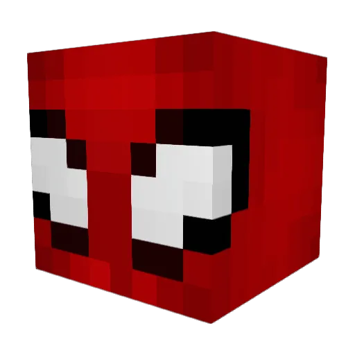 ZerkoNix Minecraft avatar head, 3D render