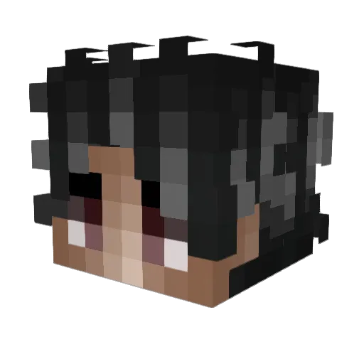 ZerkoyLeGoat Minecraft avatar head, 3D render