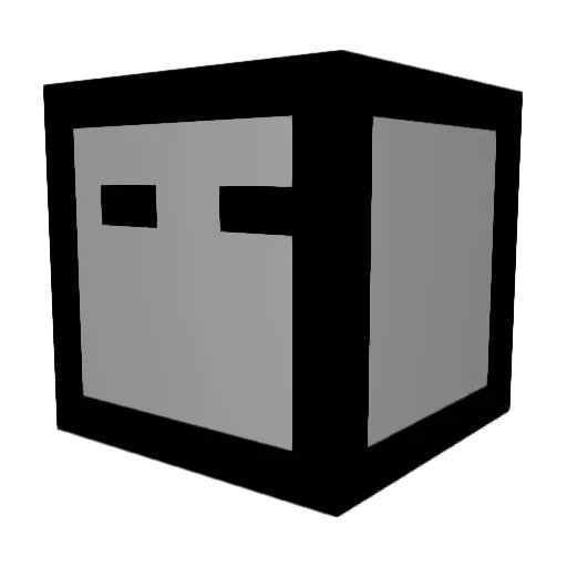 Zerltt Minecraft avatar head, 3D render