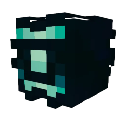 ZernG Minecraft avatar head, 3D render
