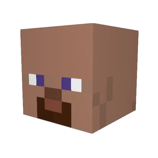 ZernooXx Minecraft avatar head, 3D render