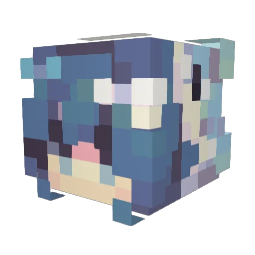 Zero58804 Minecraft avatar head, 3D render