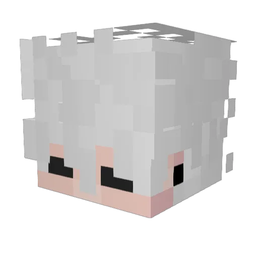 Zero66k Minecraft avatar head, 3D render