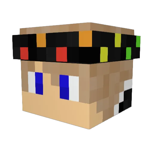Zero8339 Minecraft avatar head, 3D render