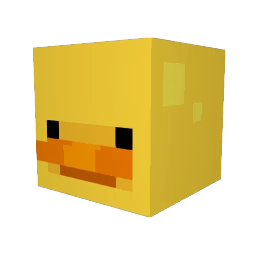 ZeroAinz Minecraft avatar head, 3D render