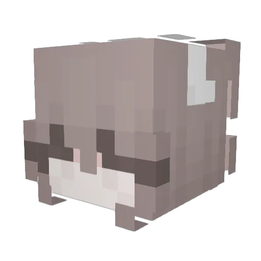 ZeroAura_ Minecraft avatar head, 3D render