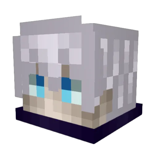 ZeroCargo Minecraft avatar head, 3D render