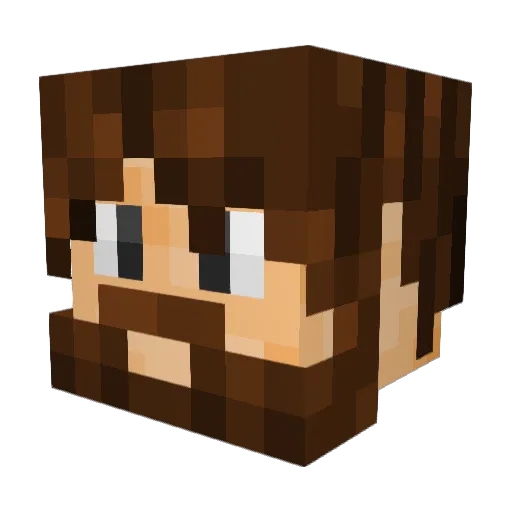ZeroCitizen Minecraft avatar head, 3D render