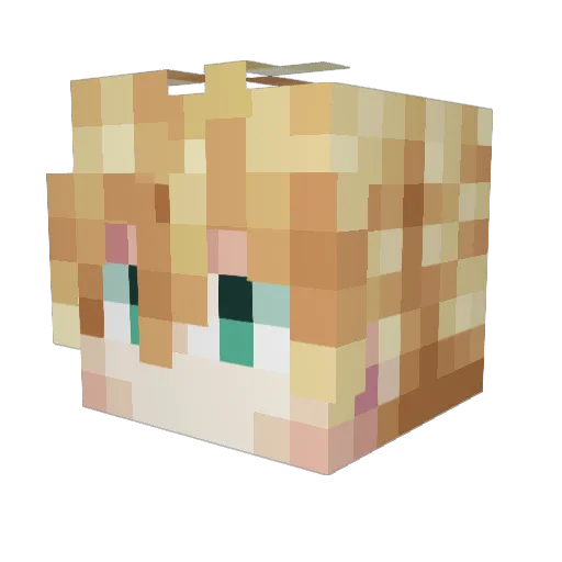 ZeroClad Minecraft avatar head, 3D render