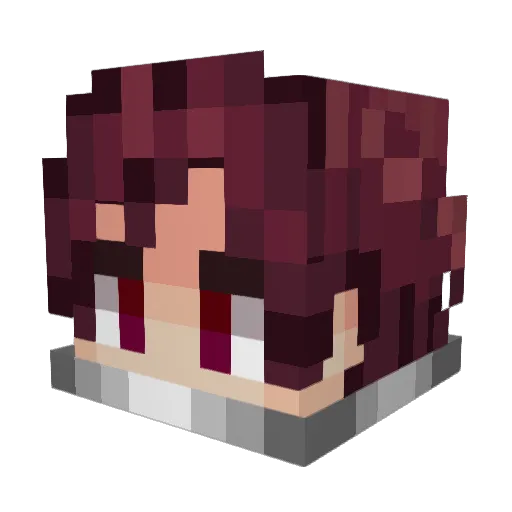 ZeroEvil2K Minecraft avatar head, 3D render