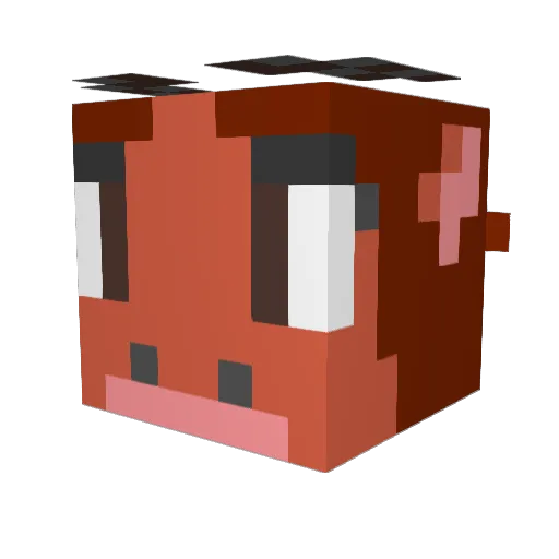 ZeroExcelcior Minecraft avatar head, 3D render